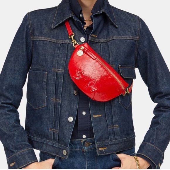 Clare V Red Leather Petite Fanny NEW - Picture 2 of 2